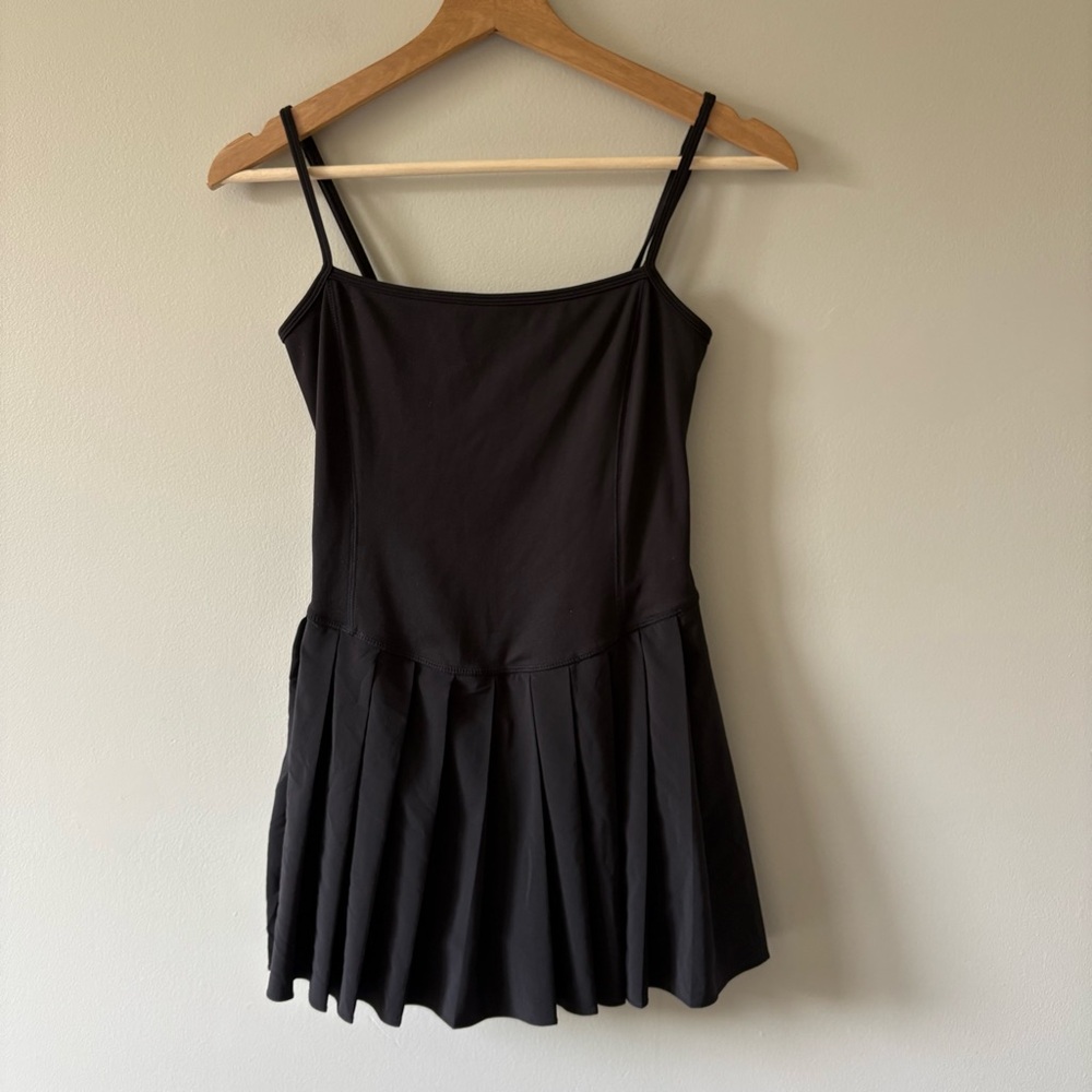 Garage Athletic Dress Romper Pleated Bottom